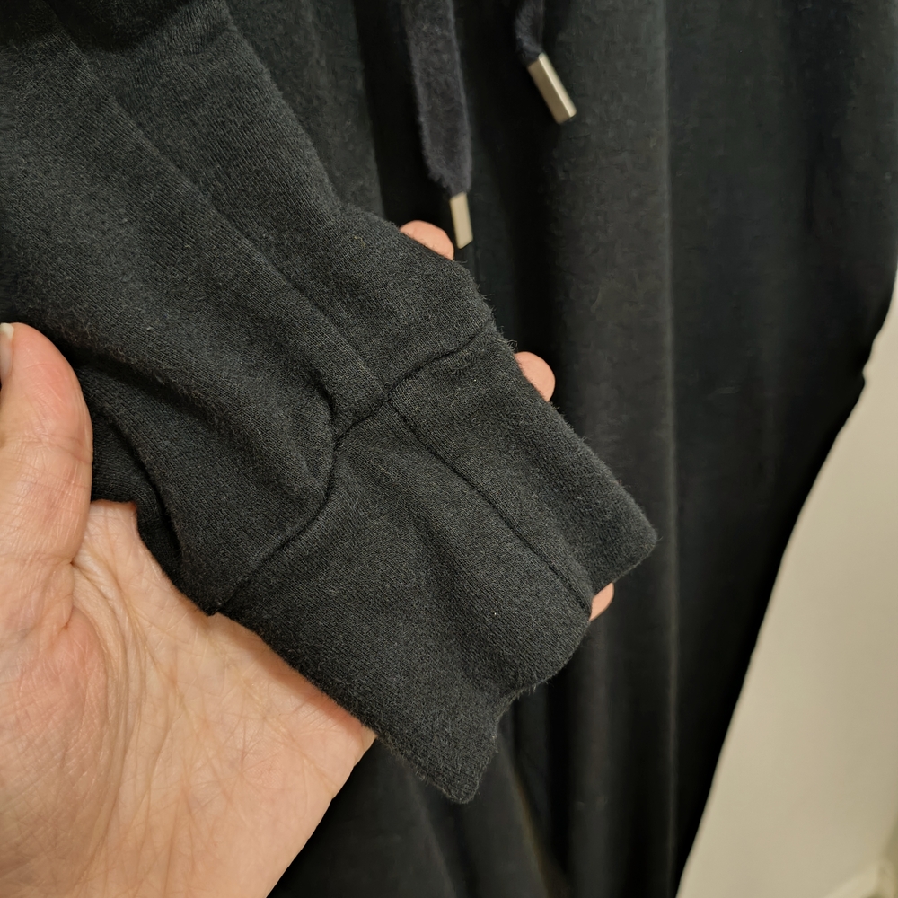 Smash + Tess Black Harris Hoodie Romper in Midnight Black - Picture 5 of 7